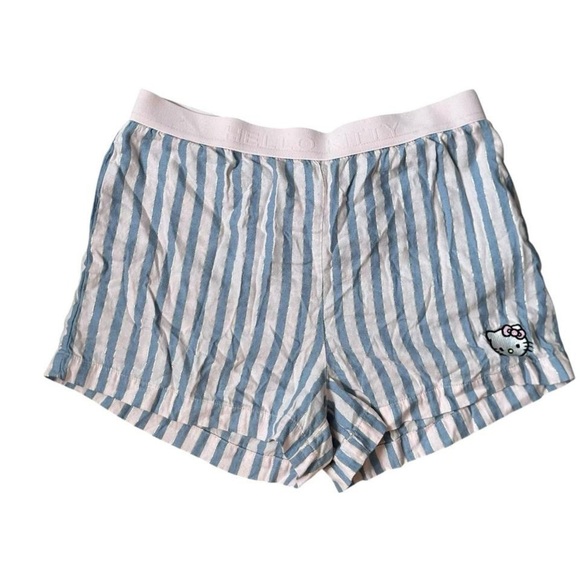 Forever 21 Pants - Y2k Style Hello Kitty Baby Blue/Pink Mini Shorts Size 13/14